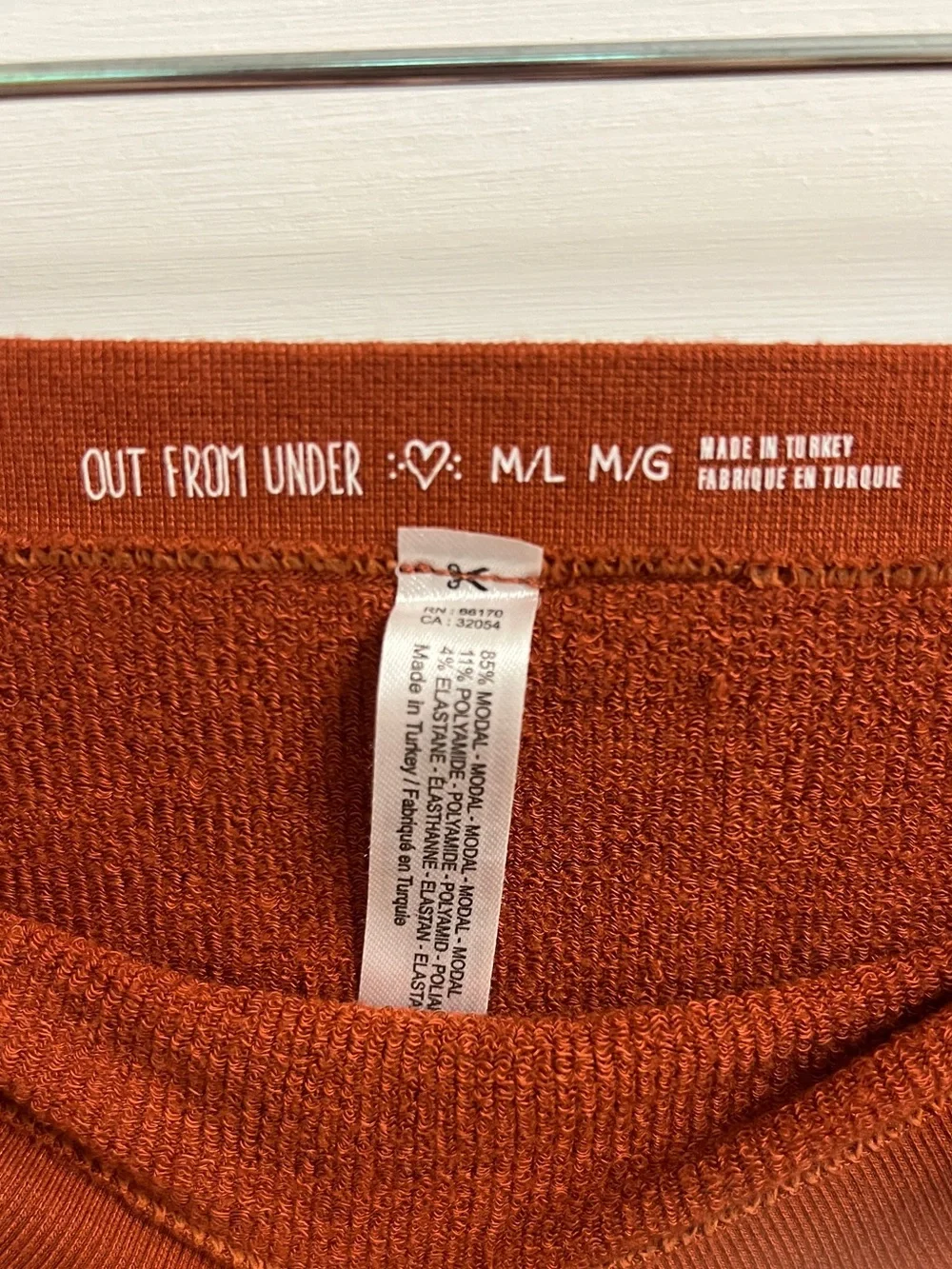 Urban Outfitters Rust Orange Ribbed Tube Top - Picture 2 of 3